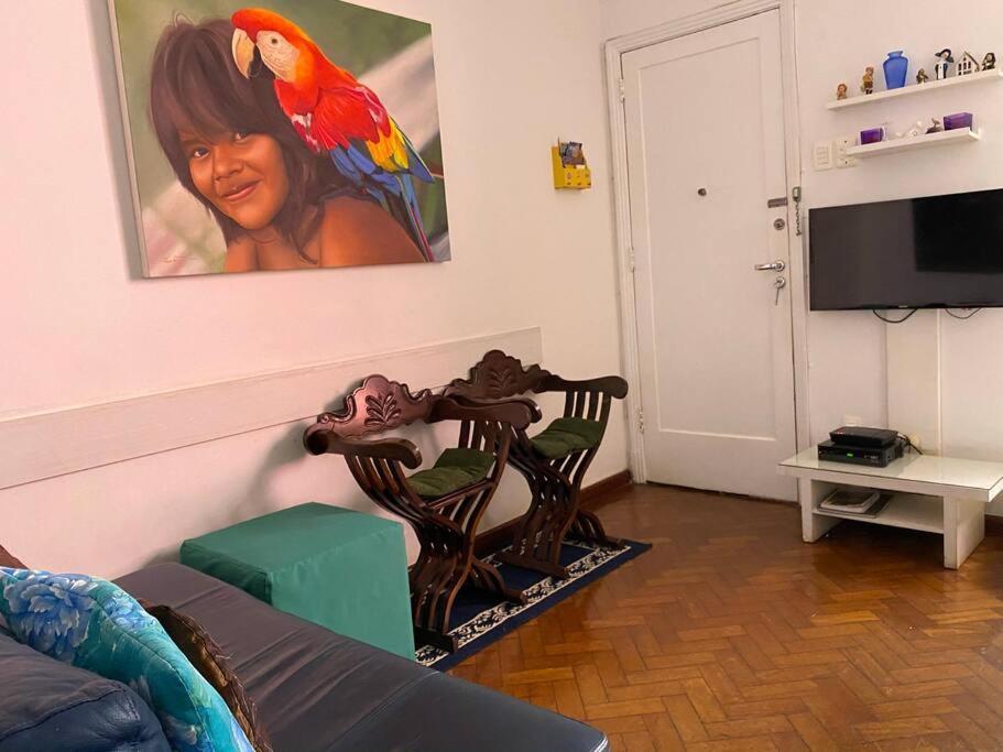 Charmoso Apartamento Na Av. Atlantica, Copacabana 里约热内卢 外观 照片
